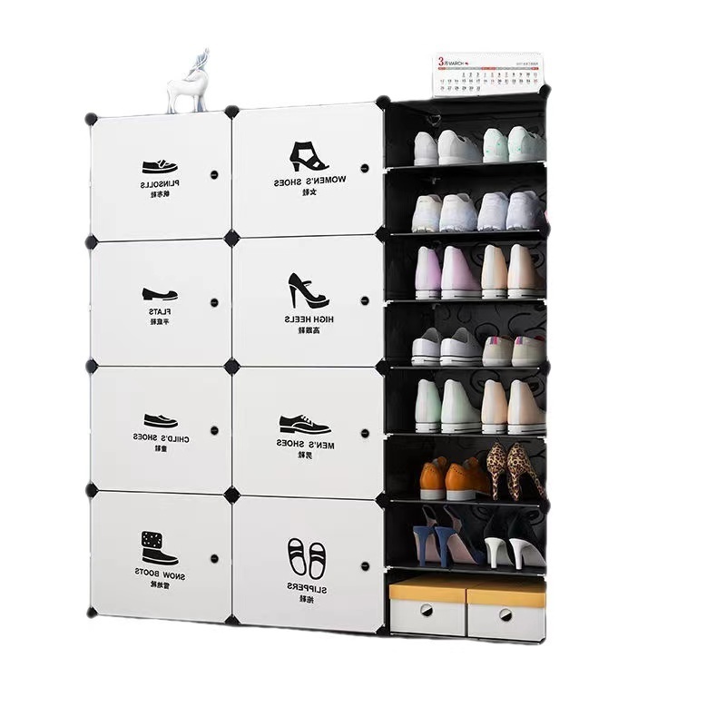 Wholesale Save Space Potable Multi Layer Shoes Cabinet Organizer Foldable Plastic Shoe Racks