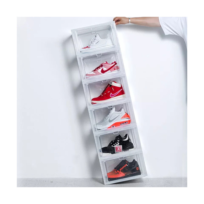 Hot Selling Cube Plastic Units Modular Shelves Breathable Big Low Profile Under Bed Shoe Storage Organizer