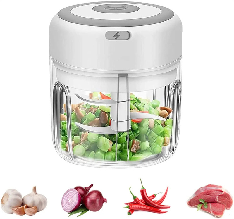 Mini Press Food Slicer Wireless USB Charging Electric Garlic Crusher Speedy Blender Mincer Garlic Masher