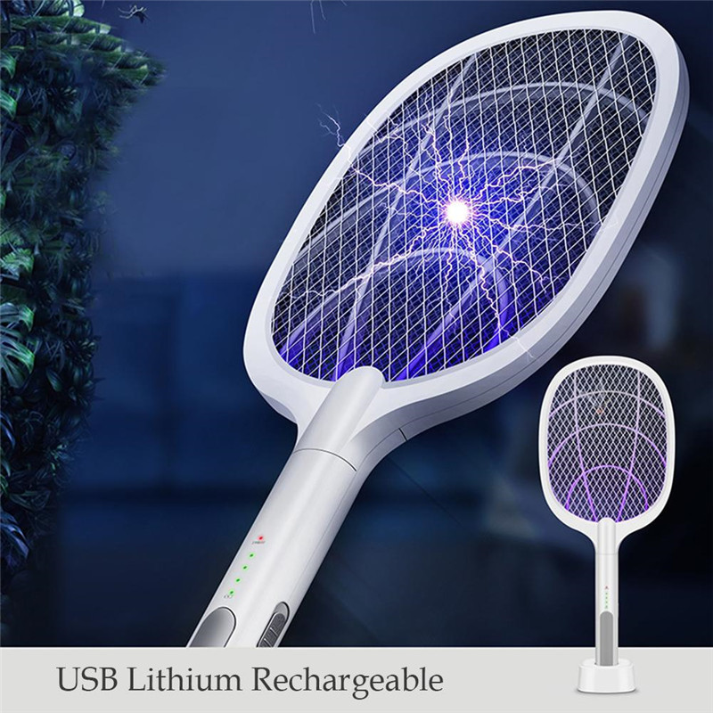 Household Trapping Light Insect Pest Anit Mosquito Bat Electric Mosquito Swatter Bug Zapper Fly Swatter