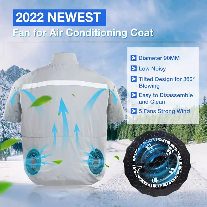 Lightweight Quick Dry Fan Cooling Clothes 3 Speed Control  Summer Worker Air Conditioner Jacket Men Outdoor Fans Cooling Vest