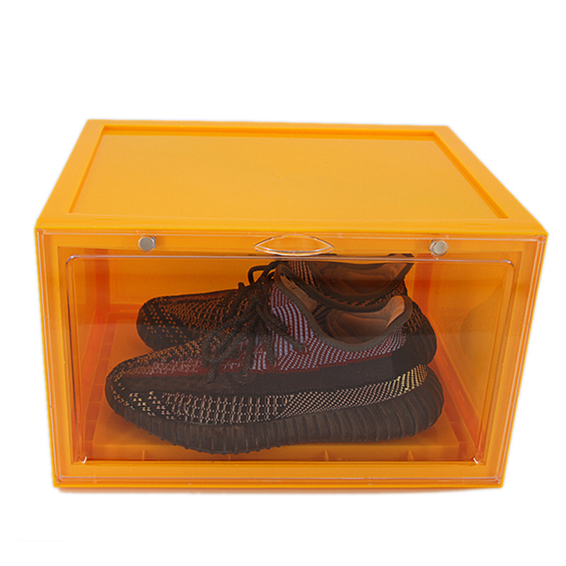 Home Storage And Organization Sneaker Display Cabinet Style Shoe Rack Clear Crate Shoebox Fabric Box Organizer