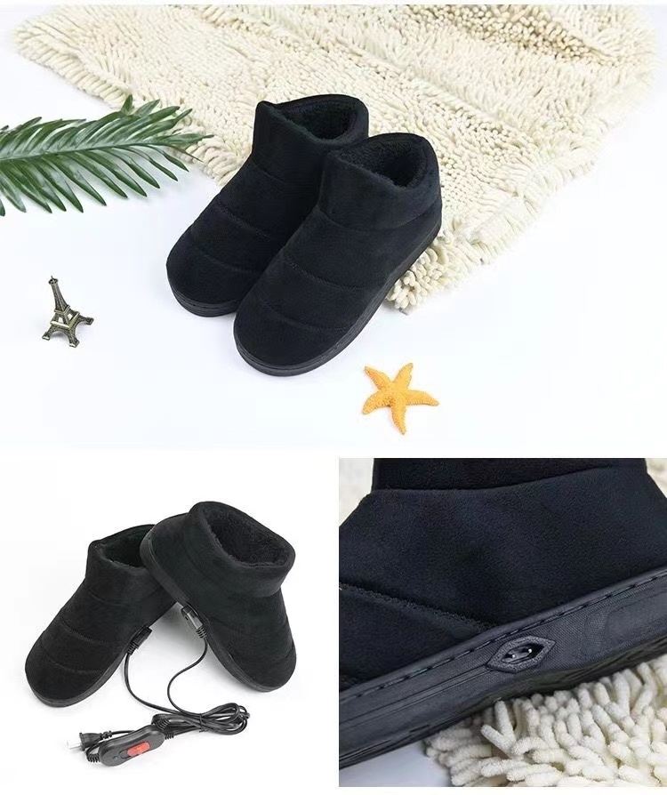 Wholesale Winter Women Warming Slippers Warming Slippers Electrically Rechargeable Heated Shoes