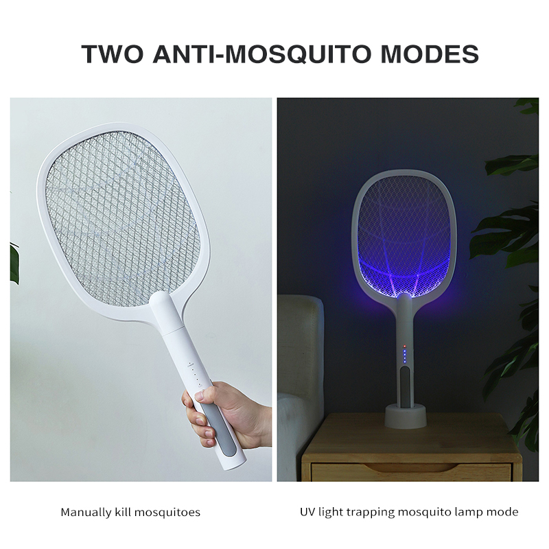 Handheld Rechargeable Mosquito Killer Lamp Bug Zapper Repellent Pest Control Electric Fly Mosquito Swatter