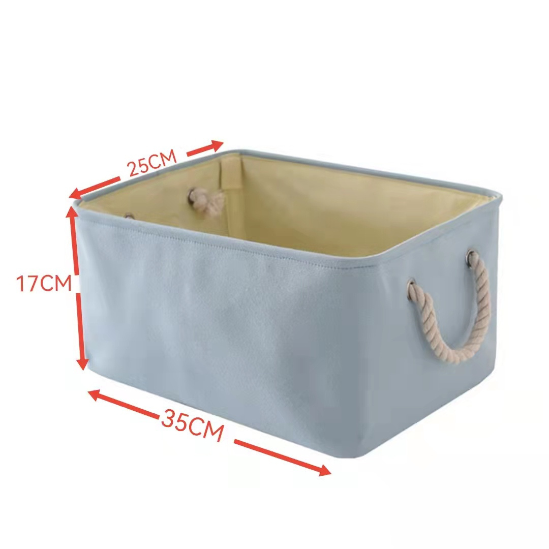 Top Quality Foldable Storage Boxes Collapsible Storage Bins Baby Kids Toy Cloth Organizer with Strong Handle