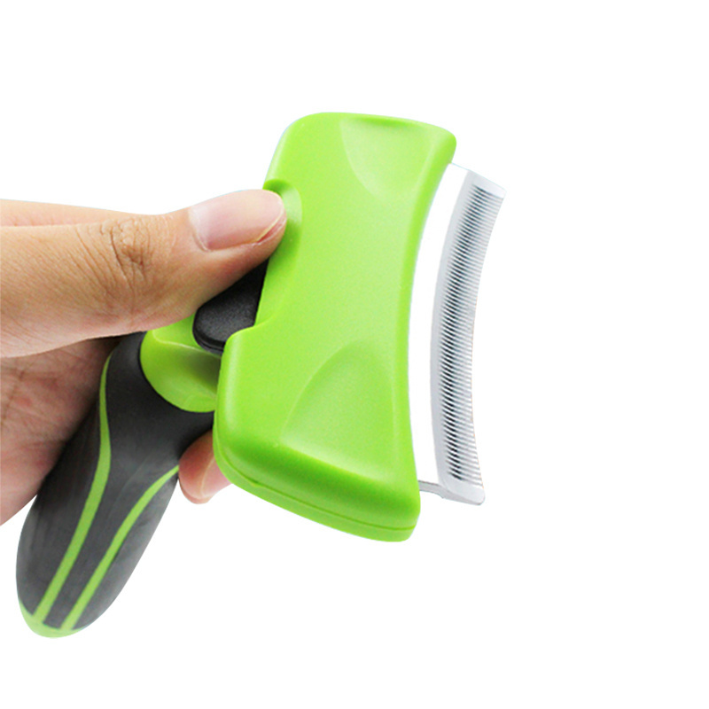 Wholesale Deshedding Tool Massage Comb Cleaning Slicker Animal Hair Removal Cat Dog Comb Pet Grooming Brush