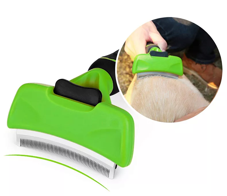 Wholesale Deshedding Tool Massage Comb Cleaning Slicker Animal Hair Removal Cat Dog Comb Pet Grooming Brush