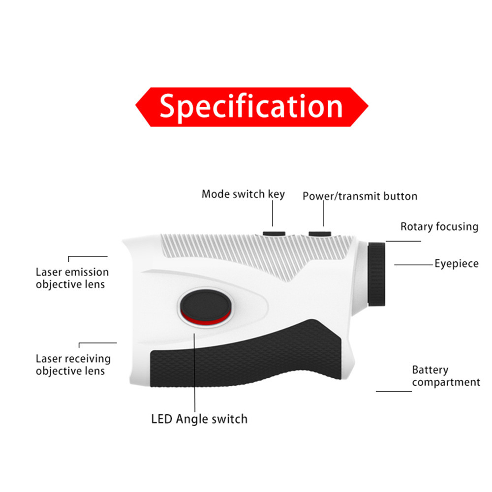 New product with golf laser rangefinder with speed measurement, 4-1000 meters magnetic adhesive rangefinder