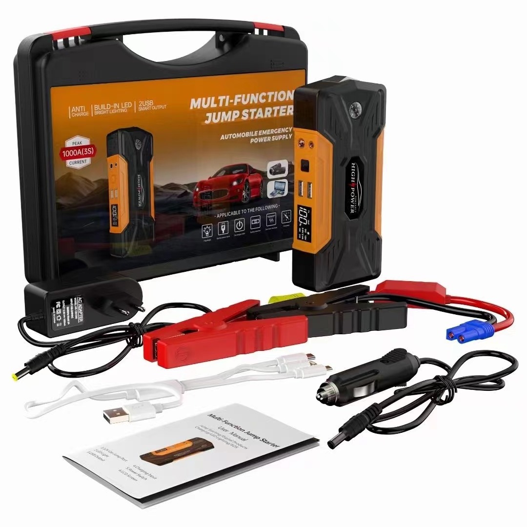 Jump starter with air compressor 12V 3000A car battery 150 PSI car jump starter and tyre compressor