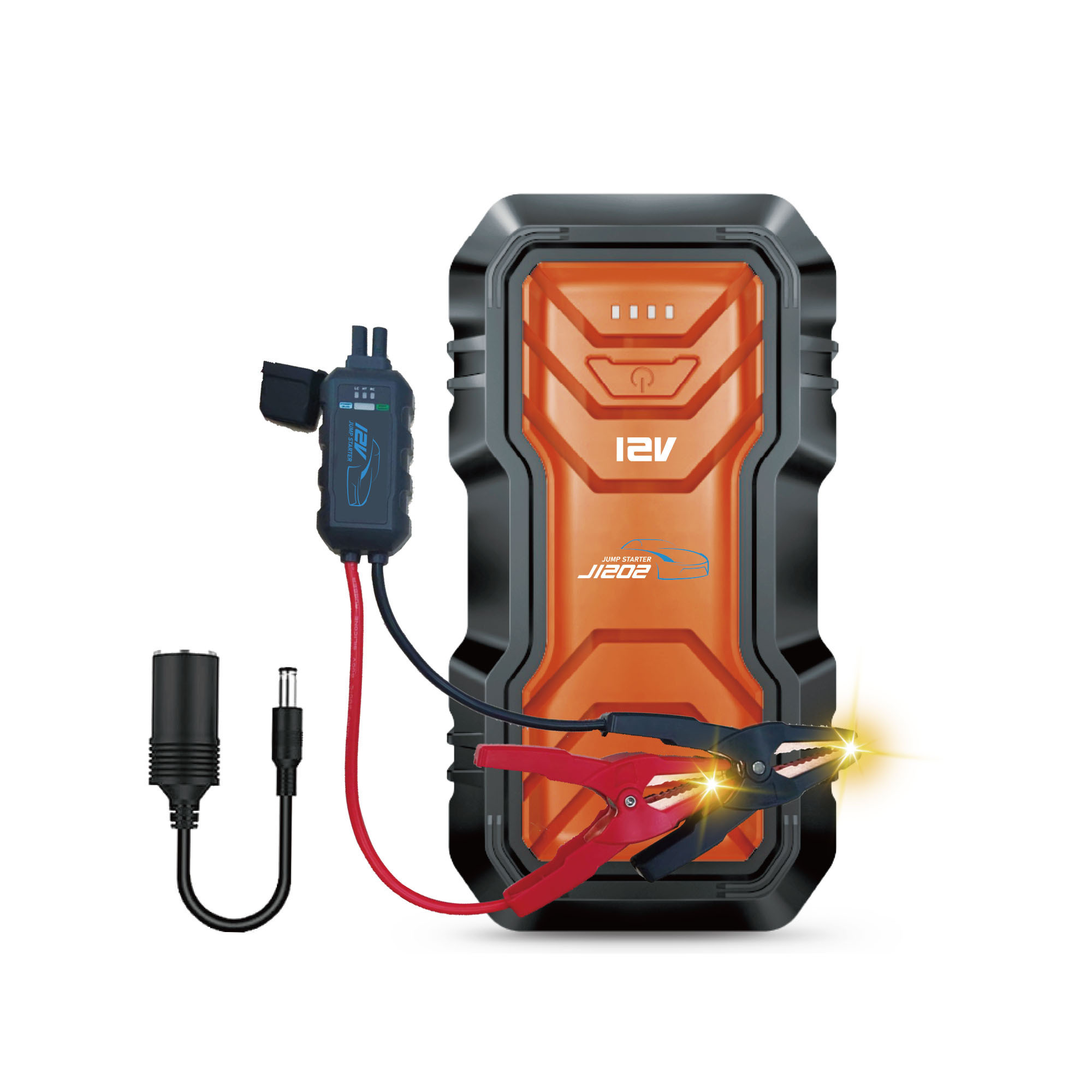 High Discharge 2000A car jump starter with air compressor Fit Extreme Temperatures car battery starters  battery booster