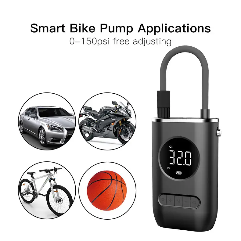 Manufacturers air pump for car tires compressor rechargeable mini portable battery Wireless digital cordless tire tyre inflators