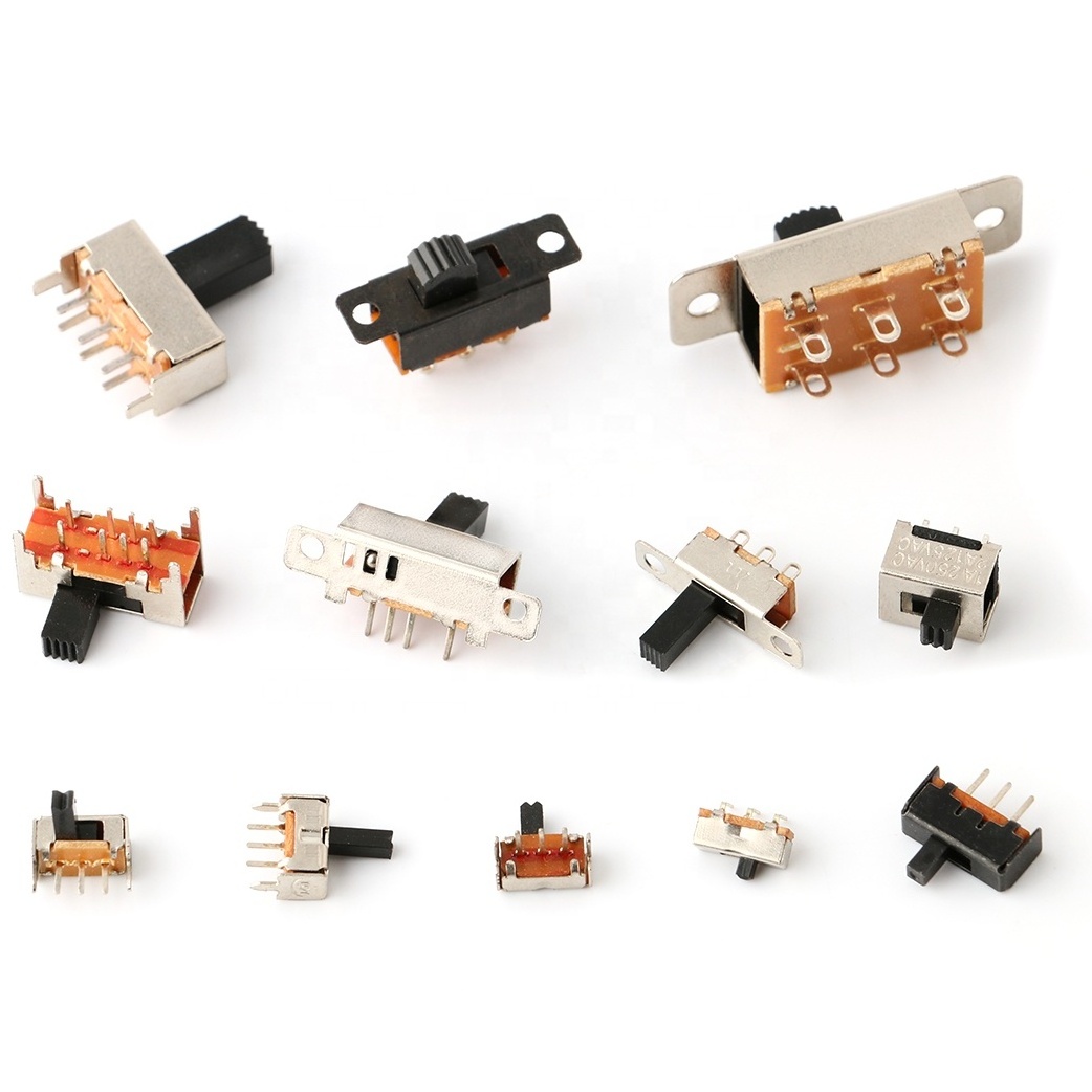 Guozhi sp3t 4pdt 2p4t 2p3t 3pin 6pin 8pin SK12D11 SK22F05 SK23D07 slide switch 2/3/4 position 2p2t DPDT smt spdt slide switch