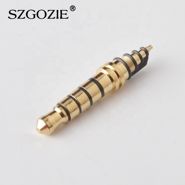 3.5 mm Stereo Plug 5 Poles gold plated for injection 3.5MM audio Connector