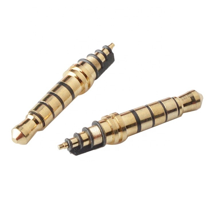 3.5 mm Stereo Plug 5 Poles gold plated for injection 3.5MM audio Connector