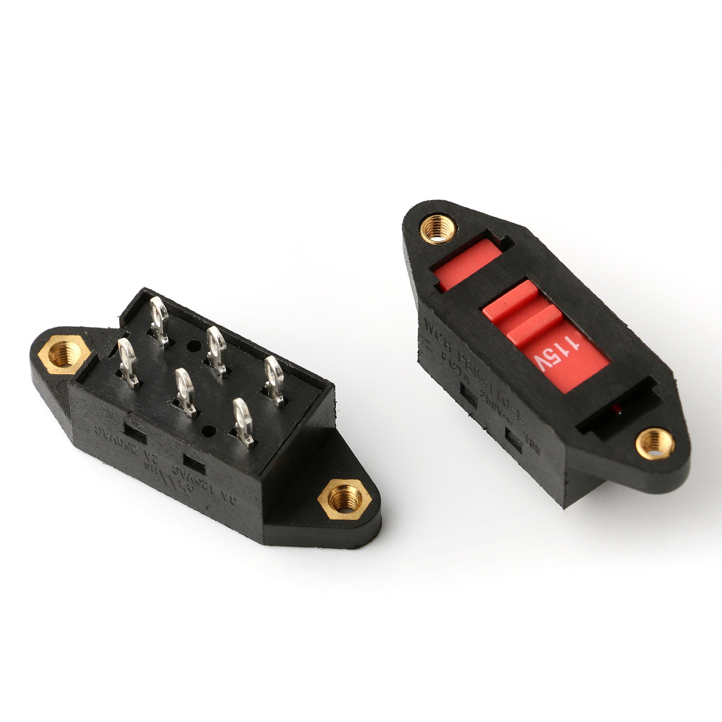 Slide Switch DPDT 115V To 230V Voltage selector 2 position 6pins Terminal Straight PCB Voltage slide switches