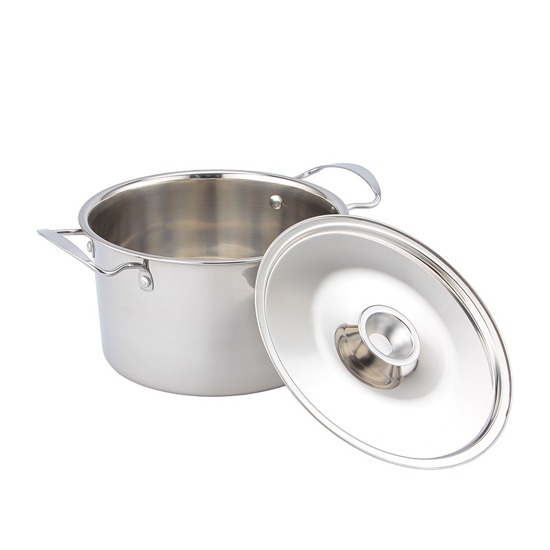 Stainless steel kitchen noodle pot cover durable non-stick pot cover induction cooker