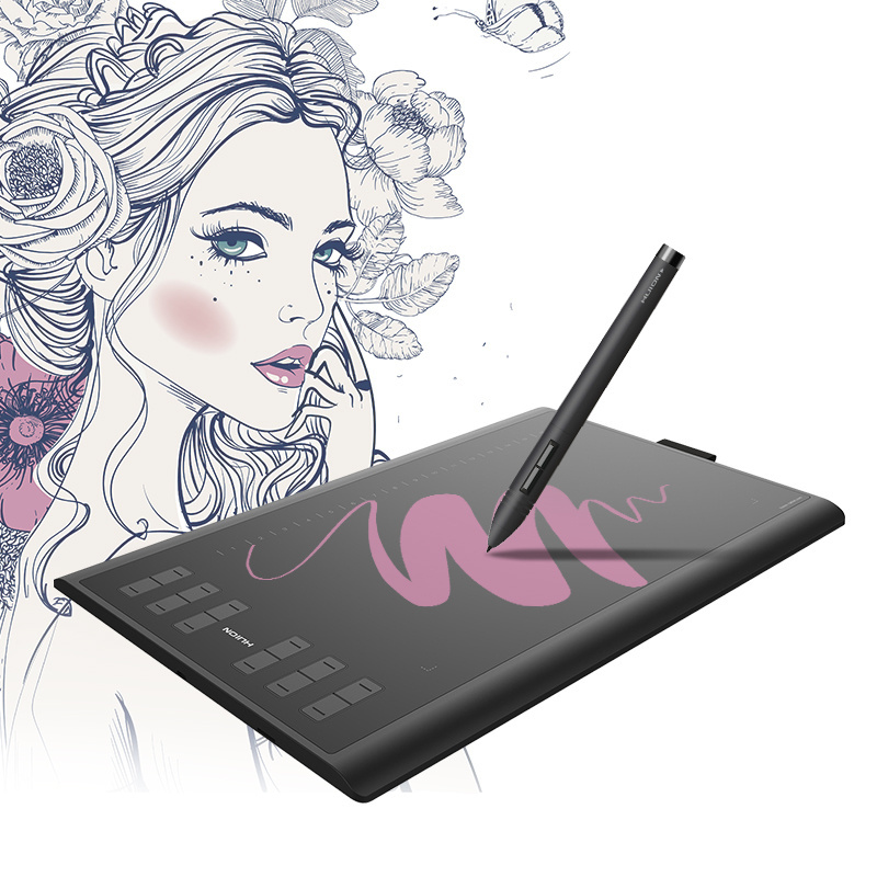 Huion best 10x6 Inches 8192 Levels new1060plus Digital Drawing Tablet for design/kids/education