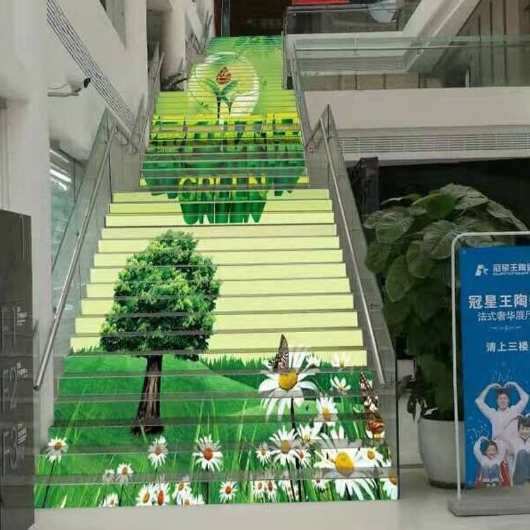 P5 Indoor Full Color LED Stairs Display, P5 LED Stairs Screen, Creative P5 LED Stairs Board