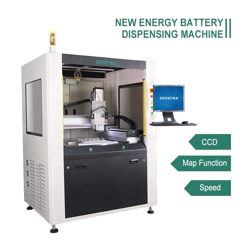 Green New Energy Battery AB Glue Semi Automatic Dispensing Machine With Glue Dispensing Valve  For Precise Dispensing Machine