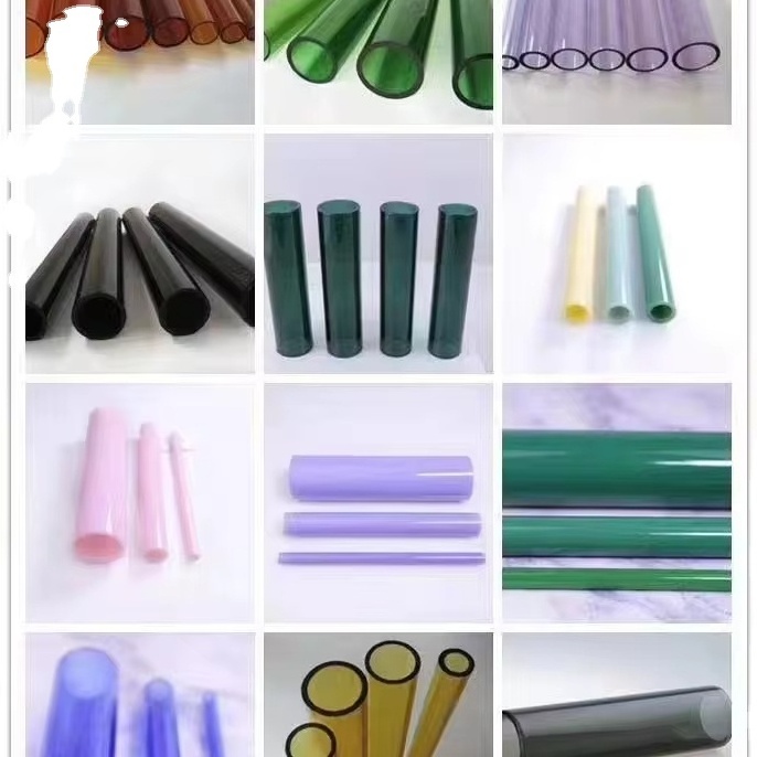 2024 Wholesale 8/10/12mm opaque black/white Glass Customize Logo 7 holes Filter Cigarette tip for pre rolling paper