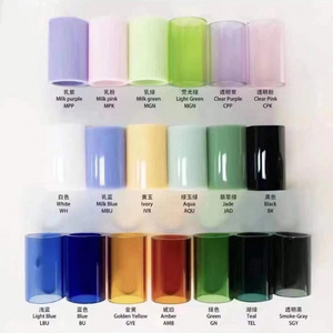 2024 Wholesale 8/10/12mm opaque black/white Glass Customize Logo 7 holes Filter Cigarette tip for pre rolling paper