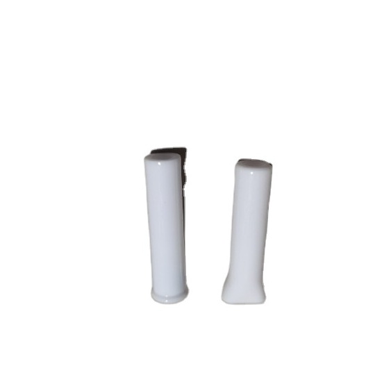 2024 Wholesale 8/10/12mm opaque black/white Glass Customize Logo 7 holes Filter Cigarette tip for pre rolling paper