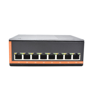 Original Factory industrial 8 ports Gigabit POE Switch 8*10/100/1000M RJ45 Outdoor Din Rail industrial Ethernet switch 32G/16K