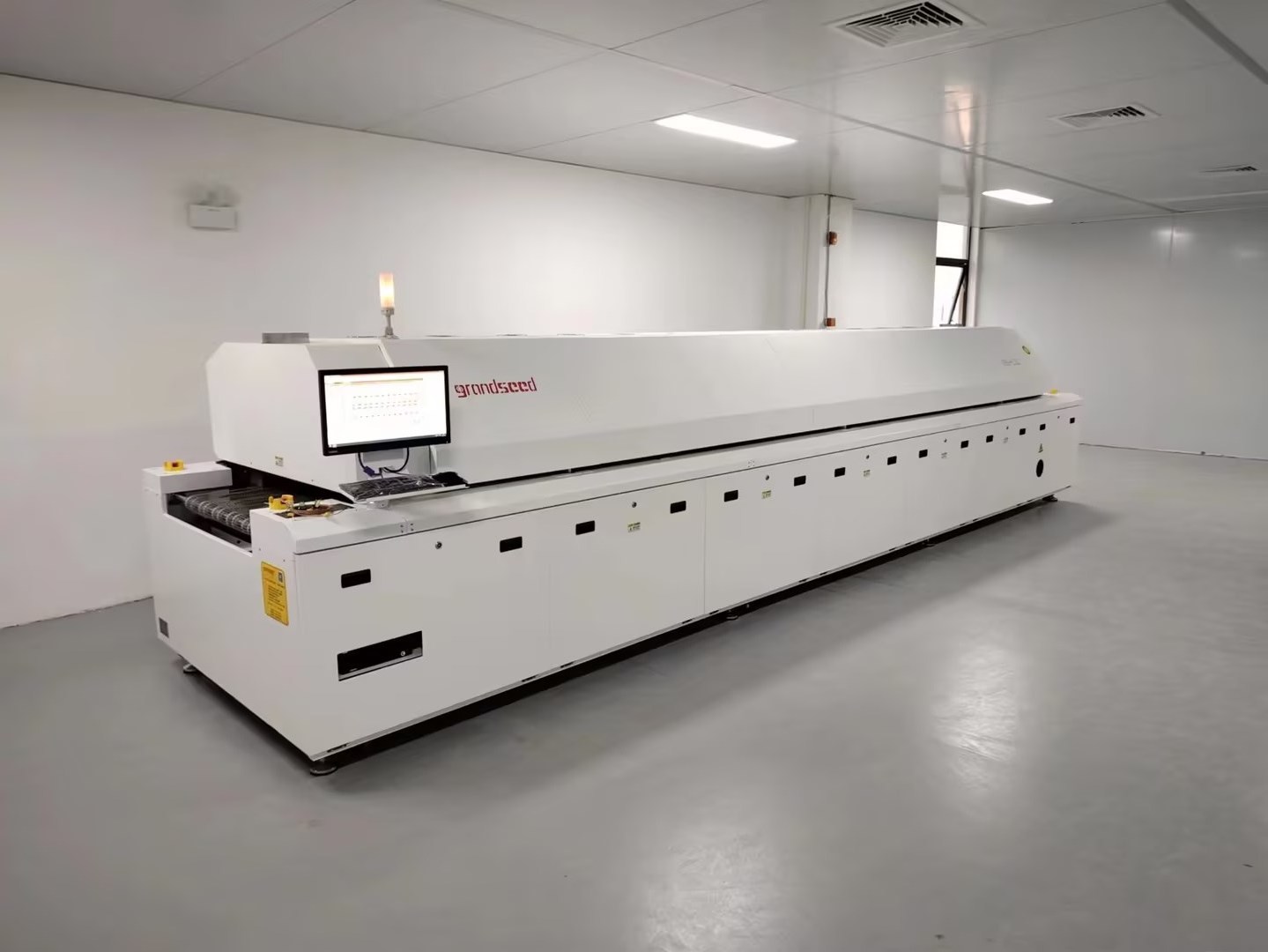 GRANDSEED  GSD-L12 best quality leed free large reflow soldering station professional smt  reflow oven