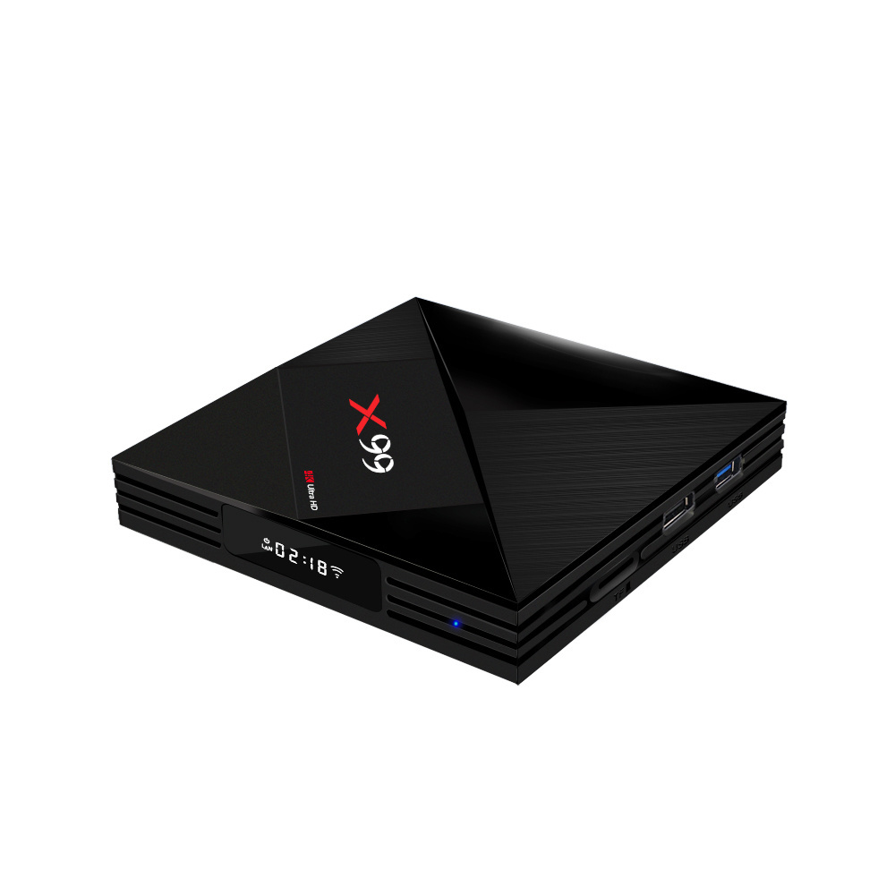 X99 TV box Powerful super Hexa-Core RK3399 Chip 8K Video Decoding 8K Video Output 2.4G\5G Dual Wifi For Industrial Project Usage