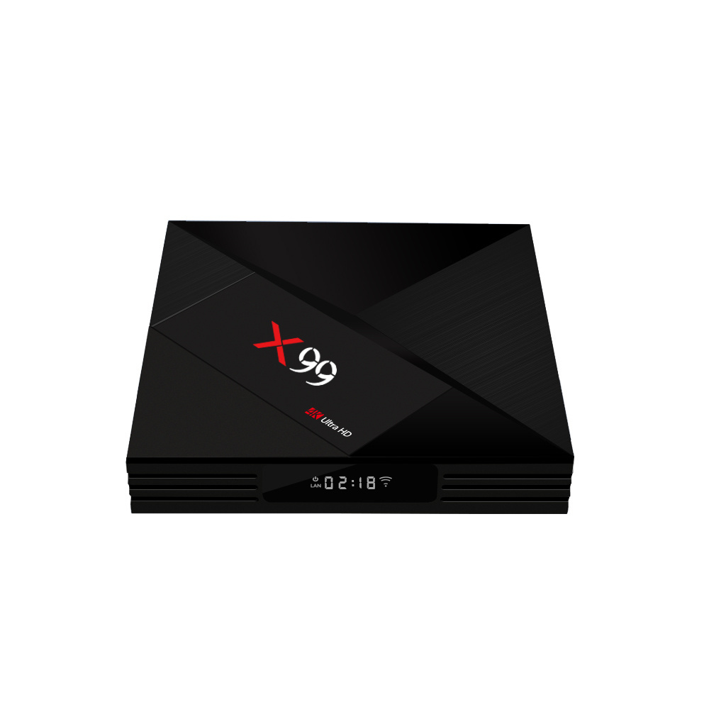 X99 TV box Powerful super Hexa-Core RK3399 Chip 8K Video Decoding 8K Video Output 2.4G\5G Dual Wifi For Industrial Project Usage