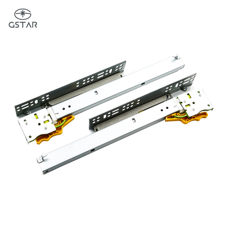 Heavy Duty Ball Bearing Drawer Slides Undermount Hidden Soft Closing Kitchen Cabinet Drawer Slide Rail