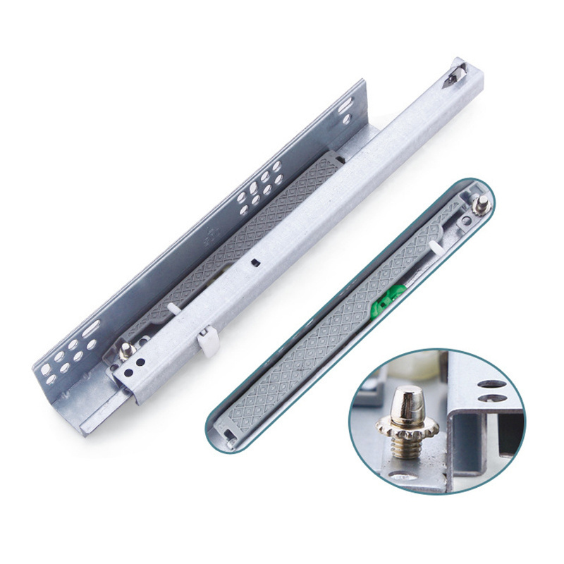 Heavy Duty Drawer Slides Telescopic Bottom Mounting Soft Closing Kitchen Cabinet Drawer Slide Rails