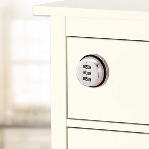 Zinc Alloy 3 Digit Furniture Cabinet Combination Cam Lock  Small Mechanical Code Password Lock mechanical closet lock