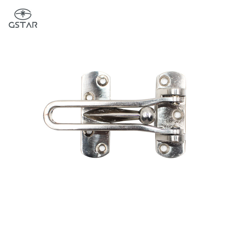 Thickened Zinc Alloy Safety Door Guard Latch Stable Security Swing Bar Latch For Hotel