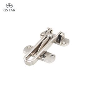 Thickened Zinc Alloy Safety Door Guard Latch Stable Security Swing Bar Latch For Hotel