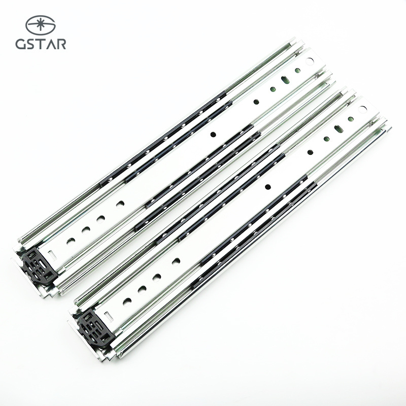 76mm Drawer Slide Railing Stopper Soft Close Push Open Drawer Slide Drawer Runners Soft Close Concealed Slide