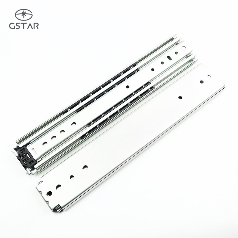 76mm Drawer Slide Railing Stopper Soft Close Push Open Drawer Slide Drawer Runners Soft Close Concealed Slide