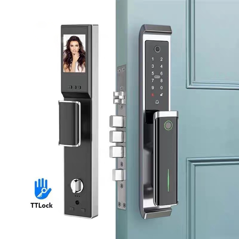 Best Digital Keypad Lock 3D Face Smart Door Lock Security Electronic Door Lock With Camera