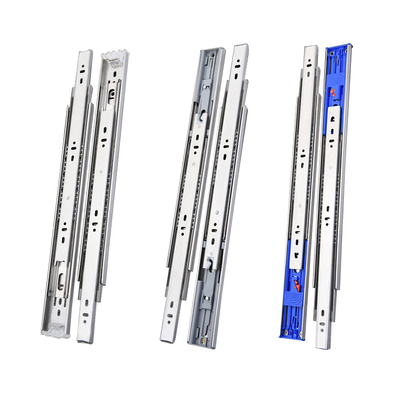 45mm Width Soft Closing Ball Bearing Heavy Duty Stainless Steel Push Open Drawer Slides