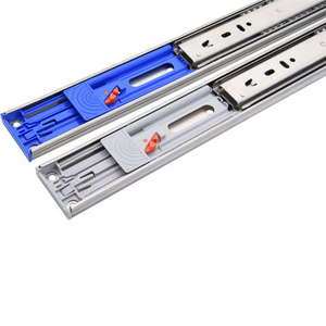 45mm Width Soft Closing Ball Bearing Heavy Duty Stainless Steel Push Open Drawer Slides