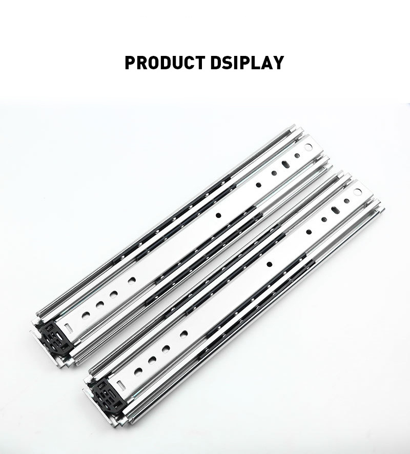 Heavy Duty Locking Drawer Slides Ball Bearing Drawer Slide Cold Rolled Steel Drawer Slides With Lock