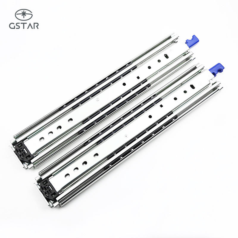 Heavy Duty Locking Drawer Slides Ball Bearing Drawer Slide Cold Rolled Steel Drawer Slides With Lock