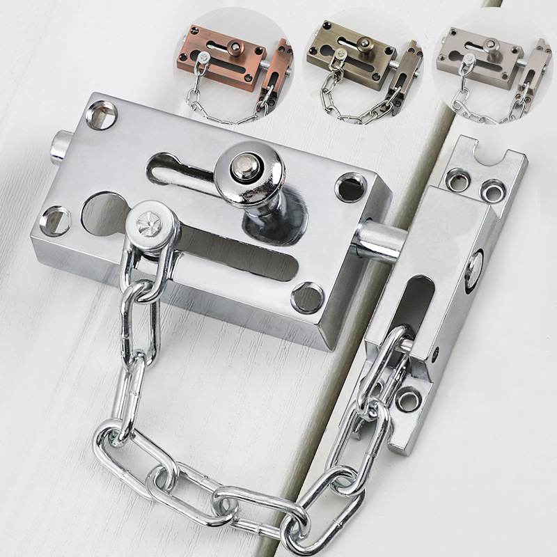 Door Latch Bolts Chain Door Guard Best Selling Stainless Steel Anti-theft Door Sliding Bolt Lock