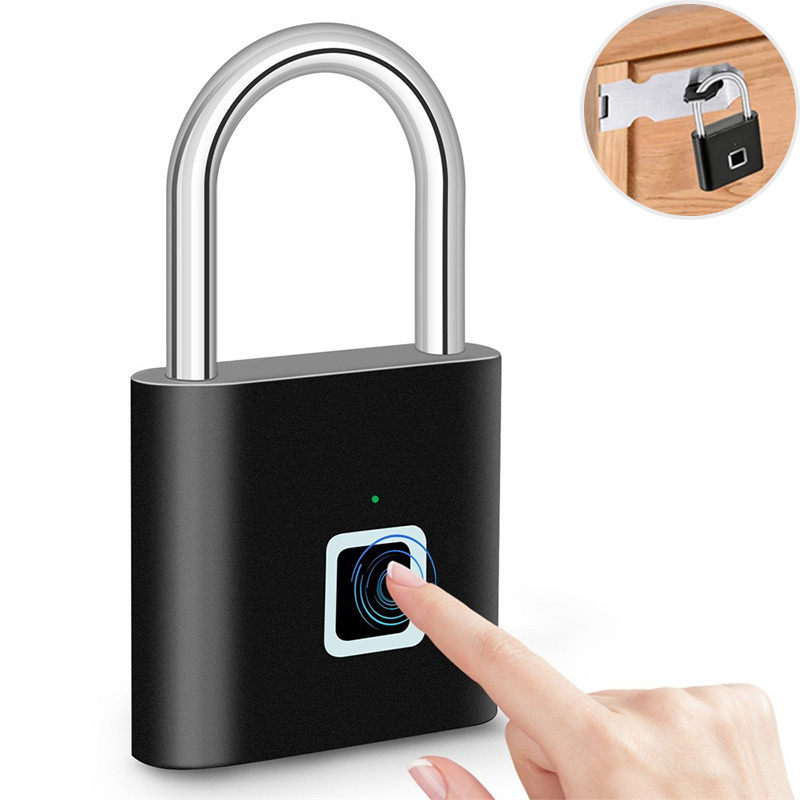 Waterproof Smart Cabinet Lock Electronic Fingerprint Door Lock Smart Padlock Security Padlock For Luggage