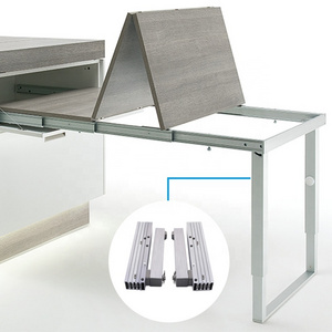 Pull Out Table Telescopic Rail Table Multi-Fold Aluminum Table Slide