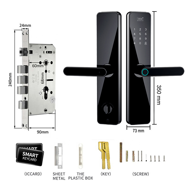 Smart Lock Fingerprint Door Smart Door Lock Key Smart Digital Code Keypad Door Lock With Deadbolt