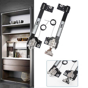 Pocket Slide Door Hardware Pivoting Sliding Pocket Door Hardware Buffer Hidden Cabinet Door Folding Slide Rail