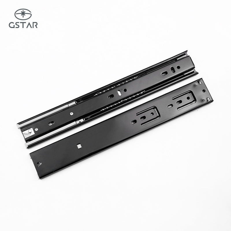 Stainless Steel 45Mm Heavy Duty Soft Close Drawer Slides Kitchen Cabinets Locking Drawer Slide