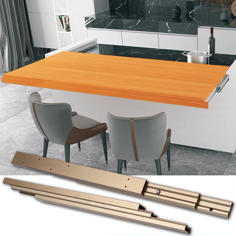 Extending Table Slide Pull Out Dining Table Console Folding Extension Table Slide Mechanism