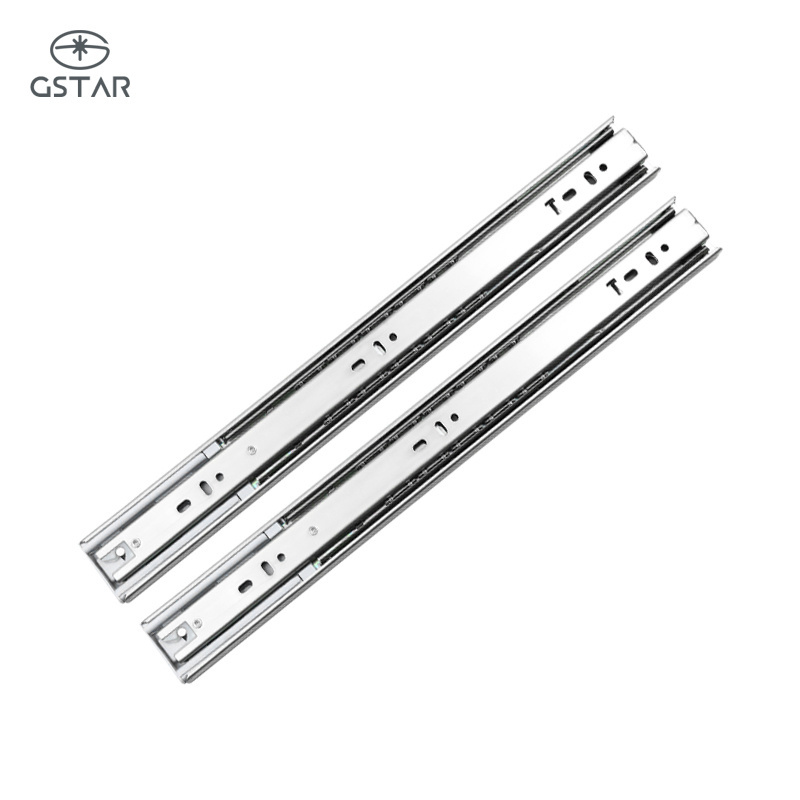 Stainless Steel 45Mm Heavy Duty Soft Close Drawer Slides Kitchen Cabinets Locking Drawer Slide